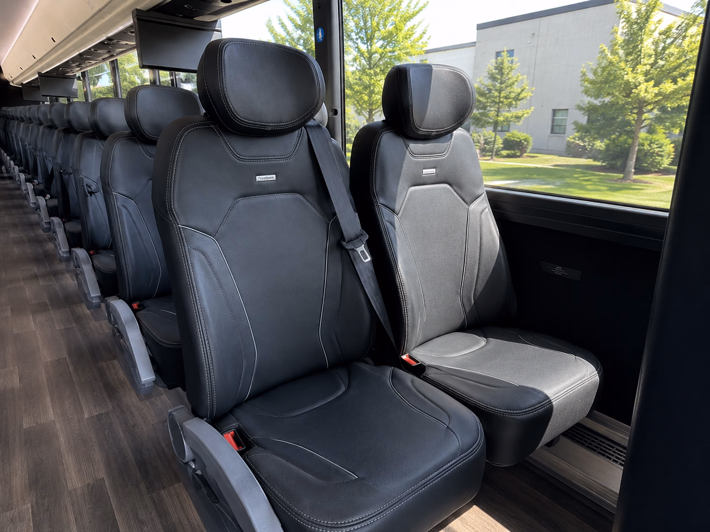 stockton charter bus interior gallery