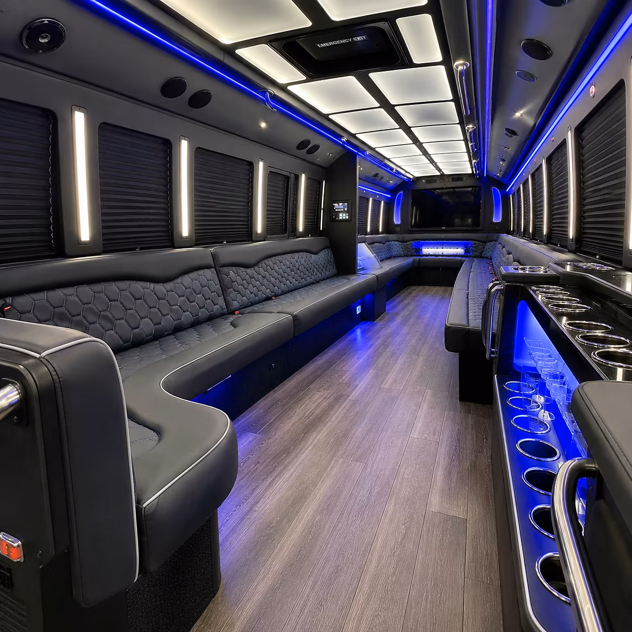 stockton party bus rentals inside